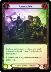 Unmovable (Red) Rainbow Foil English