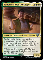 Butterbur, Bree Innkeeper\nThe Lord of the Rings\nSingle\nMagic The Gathering