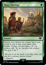 Many Partings\nThe Lord of the Rings\nSingle\nMagic The Gathering