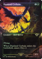Dunland Crebain (Borderless)\nThe Lord of the Rings - Variants\nSingle\nMagic The Gathering