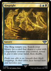 Ringsight\nThe Lord of the Rings\nSingle\nMagic The Gathering