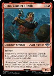 Gimli, Counter of Kills\nThe Lord of the Rings\nSingle\nMagic The Gathering