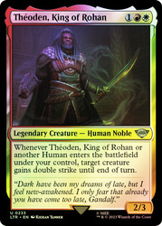 Theoden, King of Rohan\nThe Lord of the Rings\nSingle\nMagic The Gathering