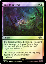Lost to Legend\nThe Lord of the Rings\nSingle\nMagic The Gathering