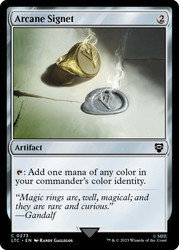 Arcane Signet\nThe Lord of the Rings Commander\nSingle\nMagic The Gathering