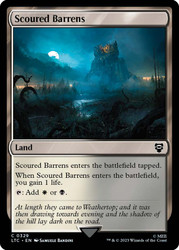 Scoured Barrens\nThe Lord of the Rings Commander\nSingle\nMagic The Gathering