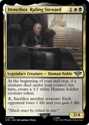 Denethor, Ruling Steward\nThe Lord of the Rings\nSingle\nMagic The Gathering