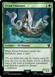 Elvish Visionary\nThe Lord of the Rings Commander\nSingle\nMagic The Gathering