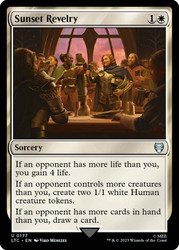 Sunset Revelry\nThe Lord of the Rings Commander\nSingle\nMagic The Gathering