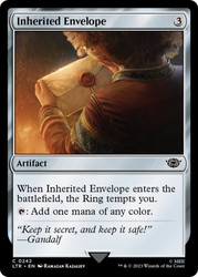 Inherited Envelope\nThe Lord of the Rings\nSingle\nMagic The Gathering