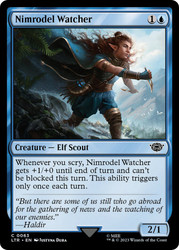 Nimrodel Watcher\nThe Lord of the Rings\nSingle\nMagic The Gathering