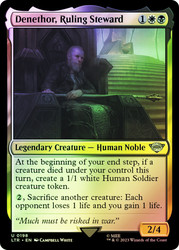 Denethor, Ruling Steward\nThe Lord of the Rings\nSingle\nMagic The Gathering