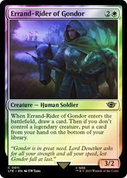 Errand-Rider of Gondor\nThe Lord of the Rings\nSingle\nMagic The Gathering