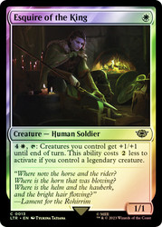 Esquire of the King\nThe Lord of the Rings\nSingle\nMagic The Gathering