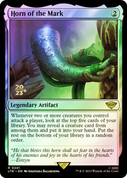 Horn of the Mark (Prerelease) (The Lord of the Rings)\nPromo: Date Stamped\nSingle\nMagic The Gathering