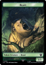 {Beast Token} // {Treefolk Token}\nThe Lord of the Rings Commander\nSingle\nMagic The Gathering
