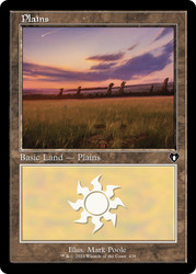 Plains (#439) (Retro Frame)\nCommander Masters - Retro Frame\nSingle\nMagic The Gathering