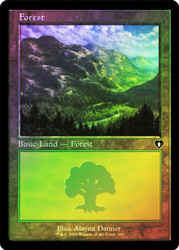 Forest (#449) (Retro Frame)\nCommander Masters - Retro Frame\nSingle\nMagic The Gathering