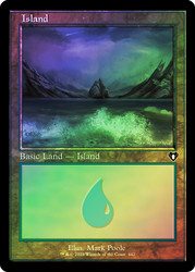 Island (#442) (Retro Frame)\nCommander Masters - Retro Frame\nSingle\nMagic The Gathering