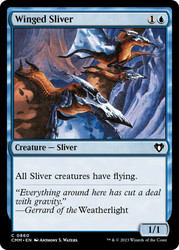 Winged Sliver\nCommander Masters\nSingle\nMagic The Gathering
