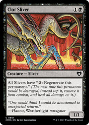Clot Sliver\nCommander Masters\nSingle\nMagic The Gathering