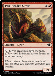 Two-Headed Sliver\nCommander Masters\nSingle\nMagic The Gathering