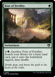 Font of Fertility\nCommander Masters\nSingle\nMagic The Gathering