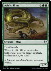 Acidic Slime\nCommander Masters\nSingle\nMagic The Gathering