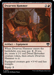 Dwarven Hammer\nCommander Masters\nSingle\nMagic The Gathering