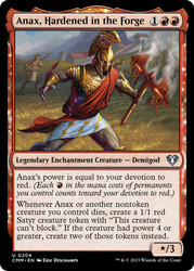 Anax, Hardened in the Forge\nCommander Masters\nSingle\nMagic The Gathering