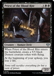 Priest of the Blood Rite\nCommander Masters\nSingle\nMagic The Gathering