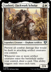 Losheel, Clockwork Scholar\nCommander Masters\nSingle\nMagic The Gathering