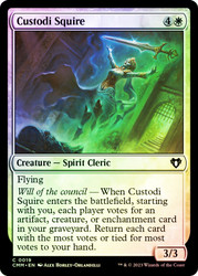 Custodi Squire\nCommander Masters\nSingle\nMagic The Gathering