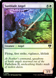 Sunblade Angel\nCommander Masters\nSingle\nMagic The Gathering