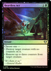 Heartless Act\nCommander Masters\nSingle\nMagic The Gathering