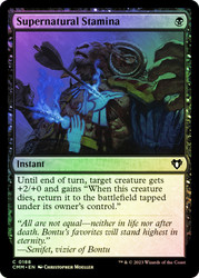 Supernatural Stamina\nCommander Masters\nSingle\nMagic The Gathering