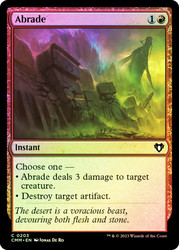 Abrade\nCommander Masters\nSingle\nMagic The Gathering