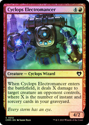 Cyclops Electromancer\nCommander Masters\nSingle\nMagic The Gathering