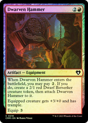 Dwarven Hammer\nCommander Masters\nSingle\nMagic The Gathering