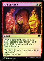 Fists of Flame\nCommander Masters\nSingle\nMagic The Gathering