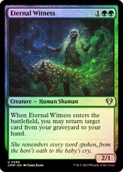 Eternal Witness\nCommander Masters\nSingle\nMagic The Gathering