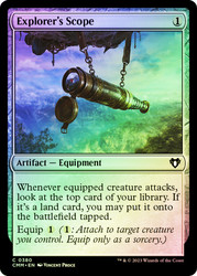 Explorer's Scope\nCommander Masters\nSingle\nMagic The Gathering