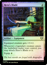 Hero's Blade\nCommander Masters\nSingle\nMagic The Gathering