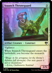 Staunch Throneguard\nCommander Masters\nSingle\nMagic The Gathering