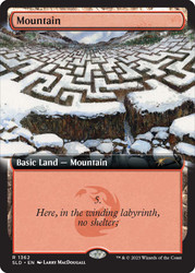 Mountain (Secret Lair) (#1362) (Extended Art)\nPromo: General\nSingle\nMagic The Gathering