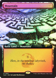 Mountain (Secret Lair) (#1362) (Extended Art)\nPromo: General\nSingle\nMagic The Gathering