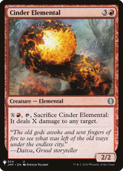 Cinder Elemental\nMystery Booster / The List\nSingle\nMagic The Gathering