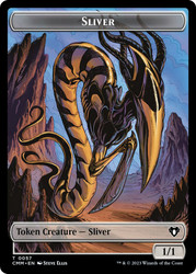 {Sliver Token} // {Sliver Army Token}\nCommander Masters\nSingle\nMagic The Gathering