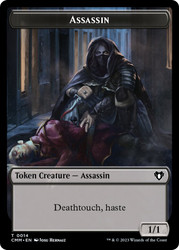 {Assassin Token} // {Zombie Token} (Black)\nCommander Masters\nSingle\nMagic The Gathering