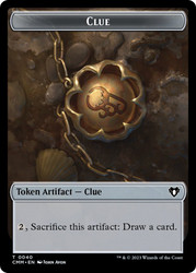 {Clue Token} // {Stoneforged Blade Token}\nCommander Masters\nSingle\nMagic The Gathering